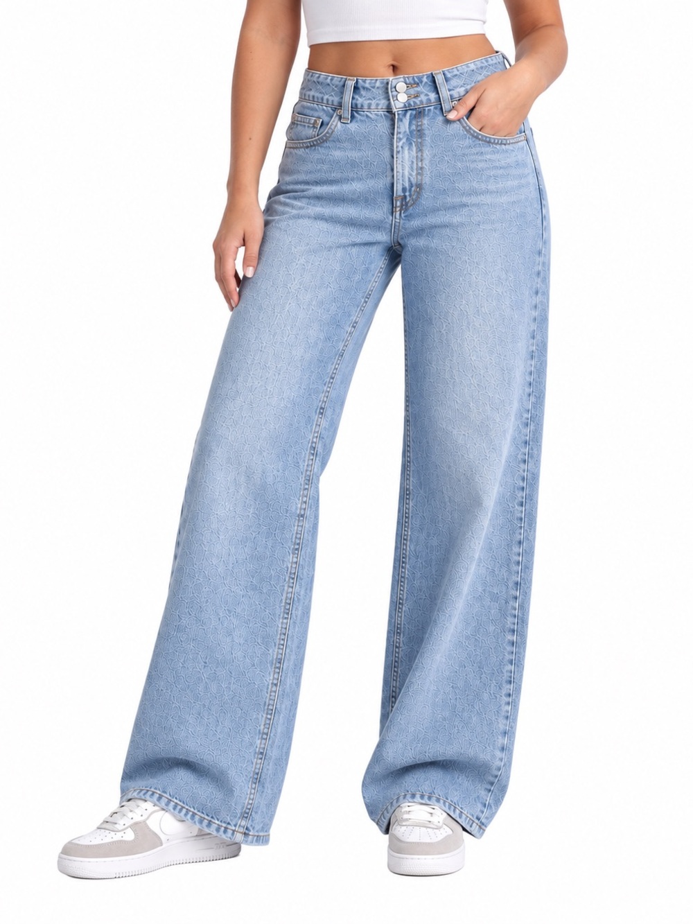 Levi's Women's Low-Rise Superlow Loose Jeans - Abraided Art 28x32